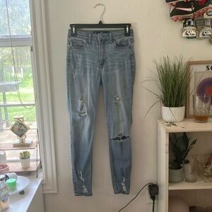 light wash holster skinny jeans